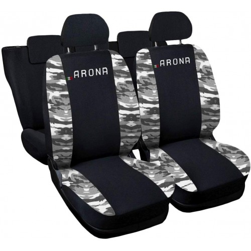 Coprisedili Seat Arona Bicolore - Nero / Mimetico Chiaro